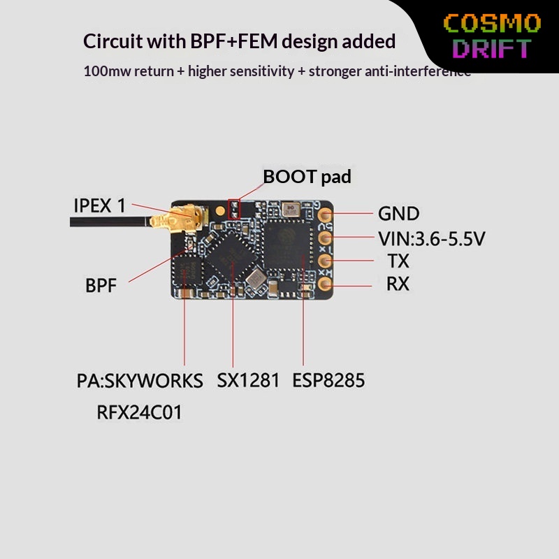 Drone Racing Transmitter - Nuovo Ricevitore BAYCK Expresslrs Elrs 2.4