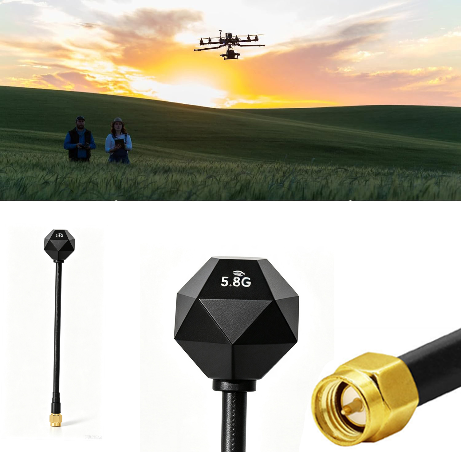 Antenna 5.8GHz 3.5dBi LHCP RP  - Drone Racing Antenna recensione e prezzo